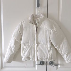 Vintage Lauren Ralph Lauren Cropped Down Coat Jacket Size Petite Small